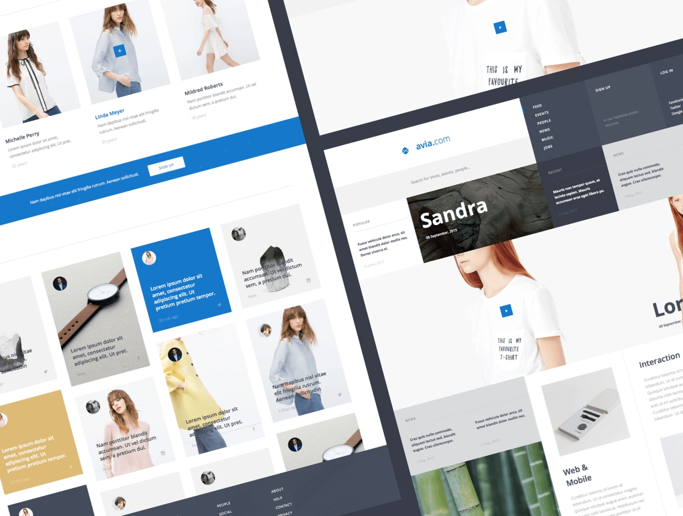 ——Avia UI Kit简洁精美设计Web UI模版