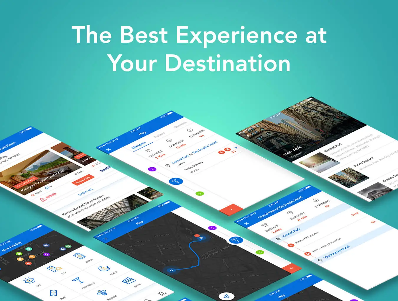 Triplan UI kit社交旅行旅游定位聊天APPUI设计元素图标组件素材库模版