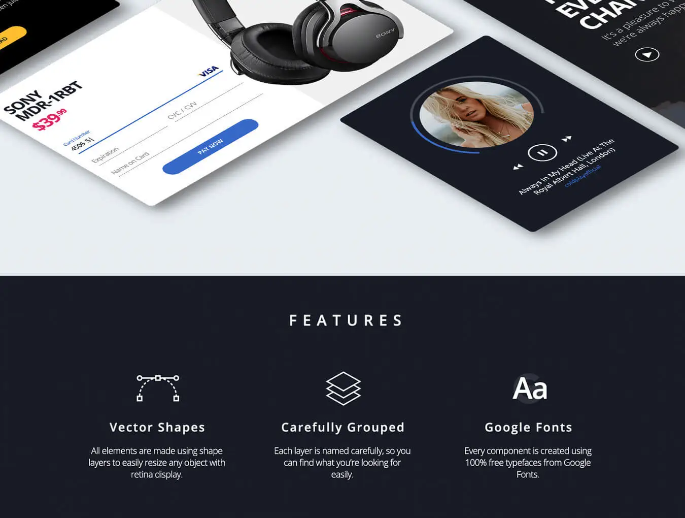 Capeto Web UI Kit 电商购物设计元素组件规范图标素材库模版