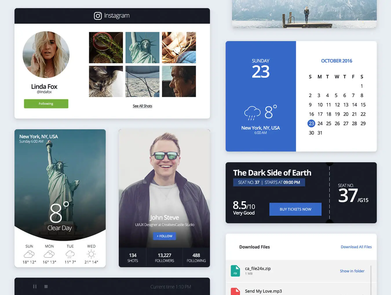 Capeto Web UI Kit 电商购物设计元素组件规范图标素材库模版