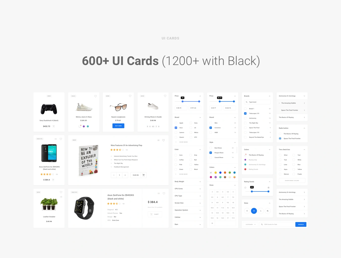 Quantum UI Kit 2.0电商购物数据金融图表企业网页设计WebUI设计元素组件规范图标素材库模版