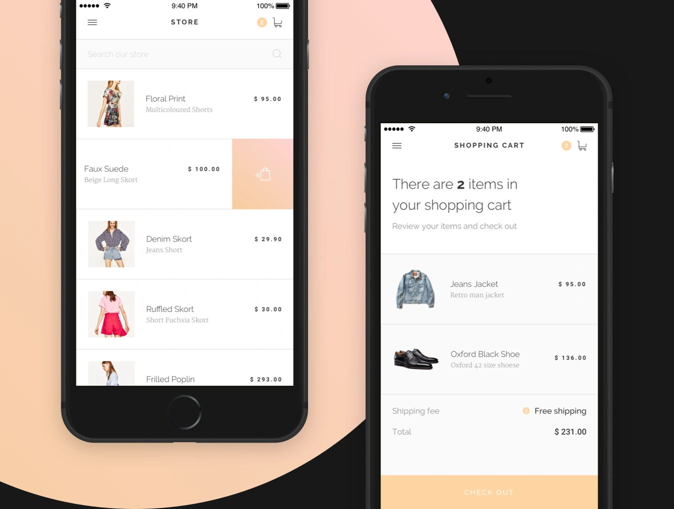 Modda E-Commerce UI Kit 欧美时尚电商购物APPUI设计元素组件规范图标素材库模版