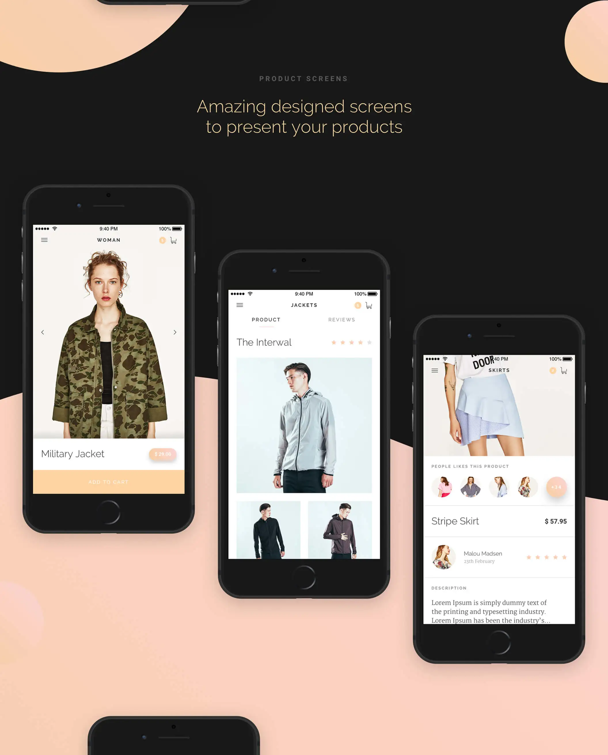 Modda E-Commerce UI Kit 欧美时尚电商购物APPUI设计元素组件规范图标素材库模版
