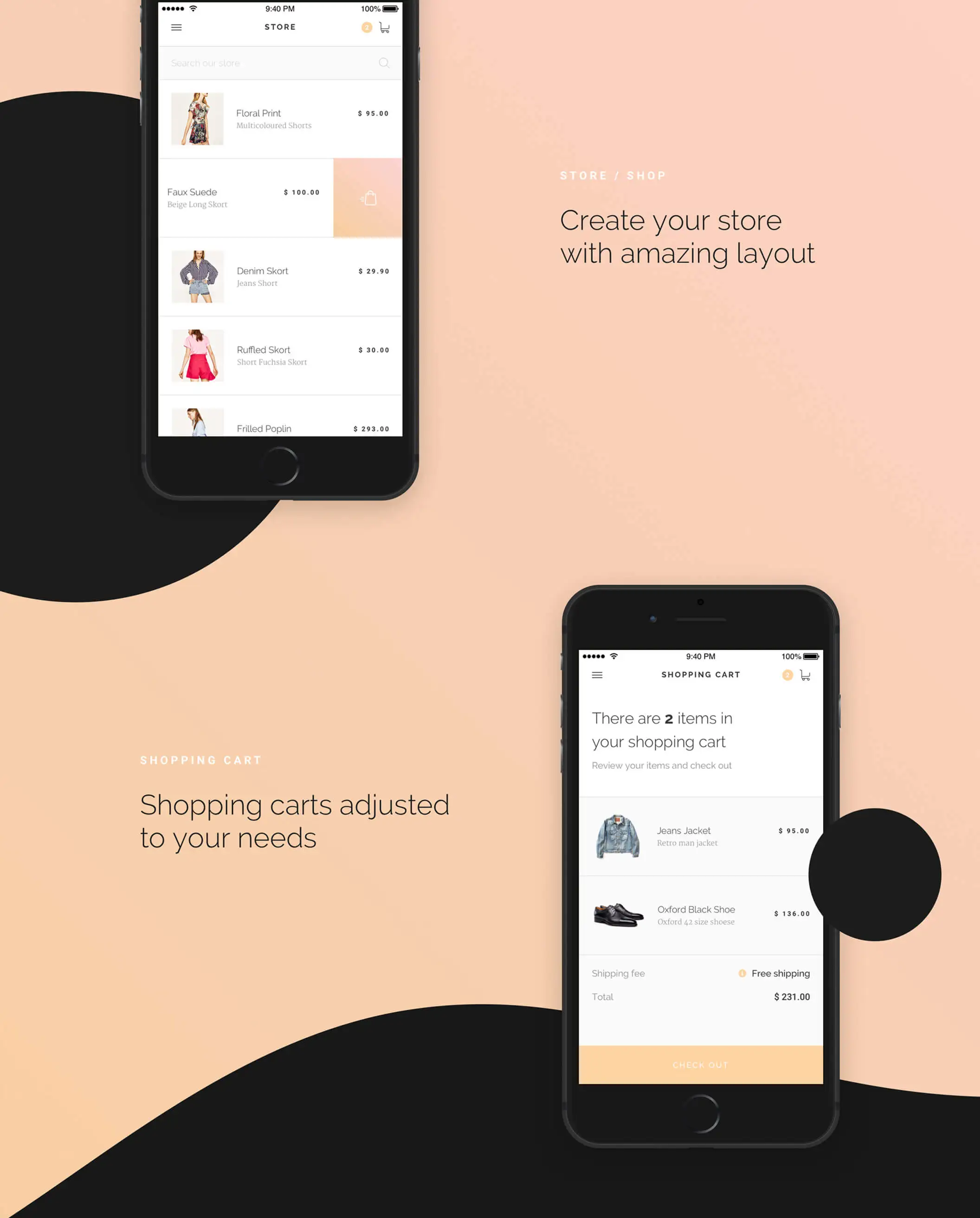 Modda E-Commerce UI Kit 欧美时尚电商购物APPUI设计元素组件规范图标素材库模版