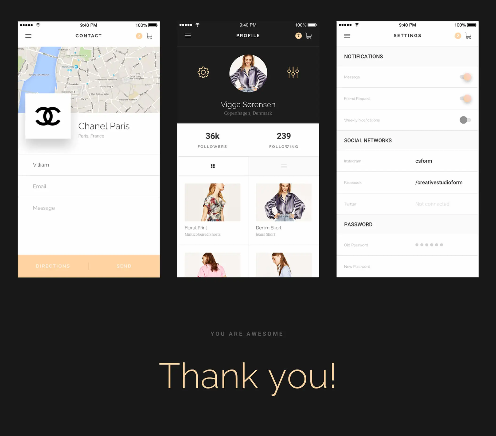 Modda E-Commerce UI Kit 欧美时尚电商购物APPUI设计元素组件规范图标素材库模版