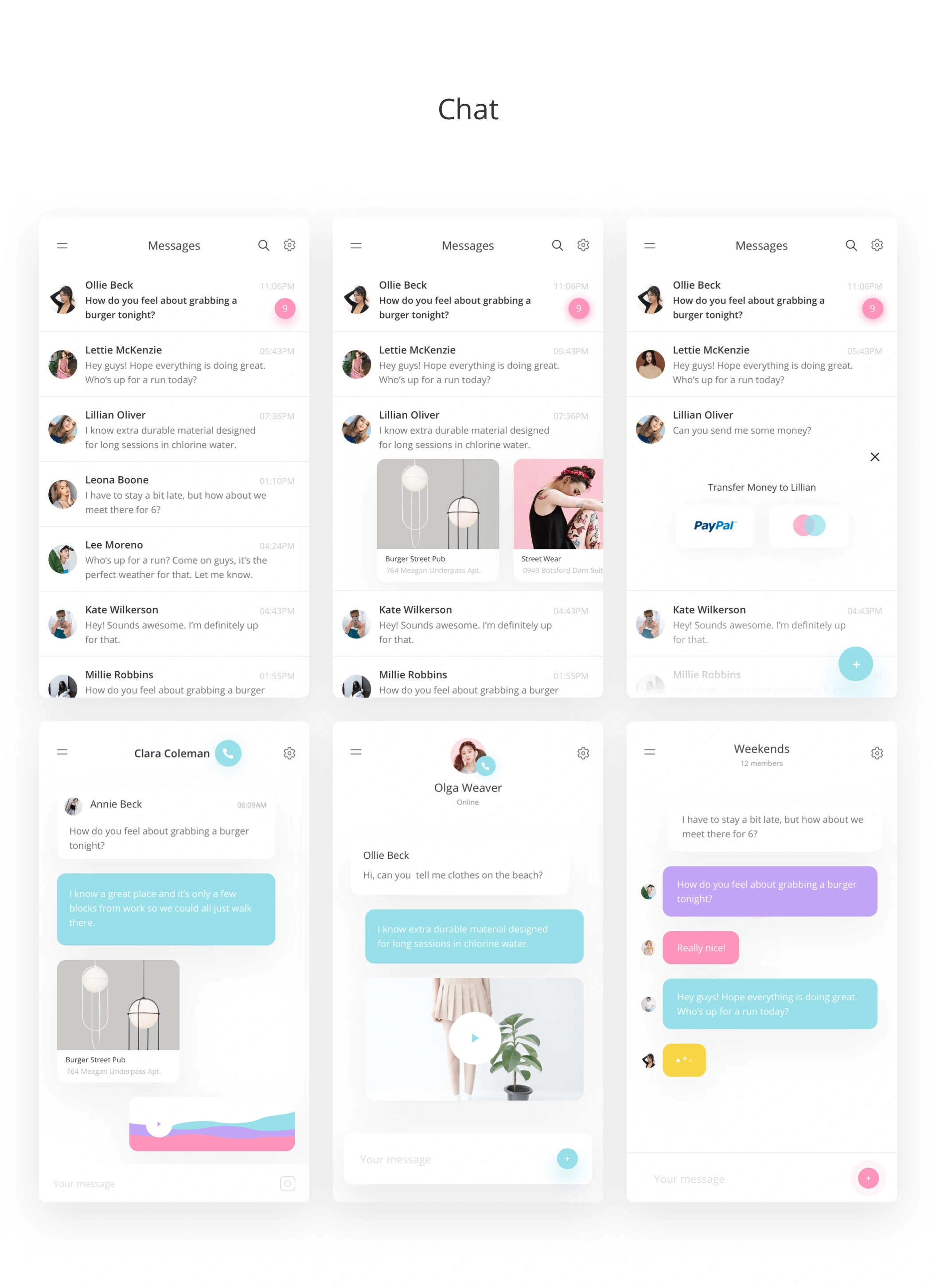 Fludish Sketch UI Kit清新简洁小众APPUI设计元素组件规范图标素材库模版