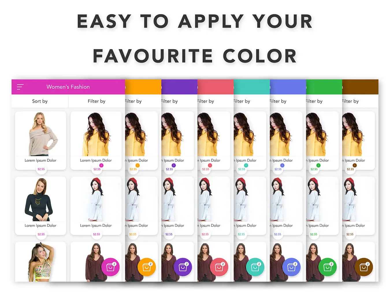 E-Shop - eCommerce Mobile App UI KIT电商购物网店APPUI设计元素组件规范图标素材库模版