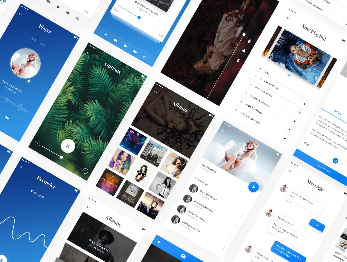 Vision App Mobile社交电商图表导航APPUI设计元素组件规范图标素材库模版