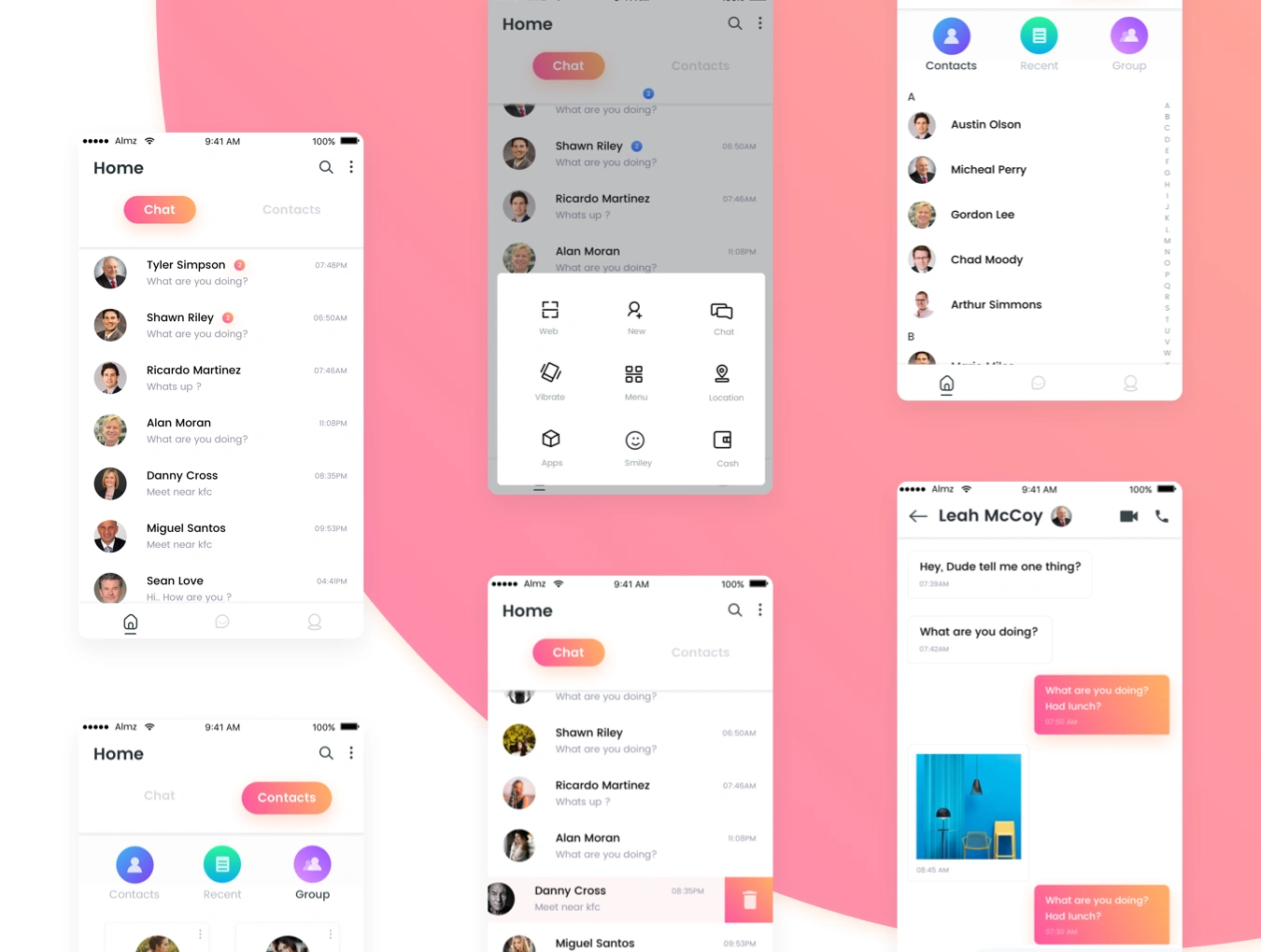 Chat More UI KIT社交聊天交友APPUI设计元素组件规范图标素材库模版