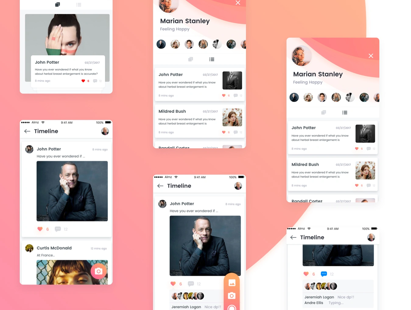 Chat More UI KIT社交聊天交友APPUI设计元素组件规范图标素材库模版