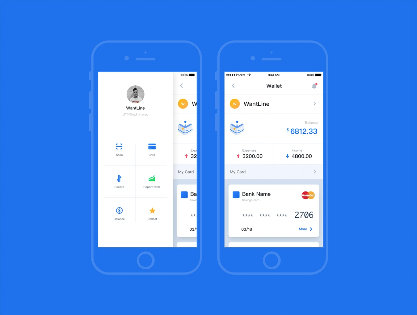 Pocket UI Kit金融科技财务数据监测APPUI设计元素组件规范图标素材库模版