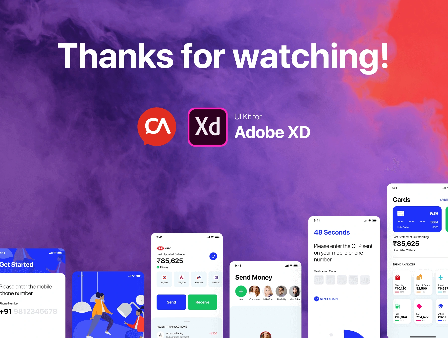 Payment Wallet App UI Kit支付钱包账单收支财务统计数据监测APPUI设计元素组件规范图标素材库模版