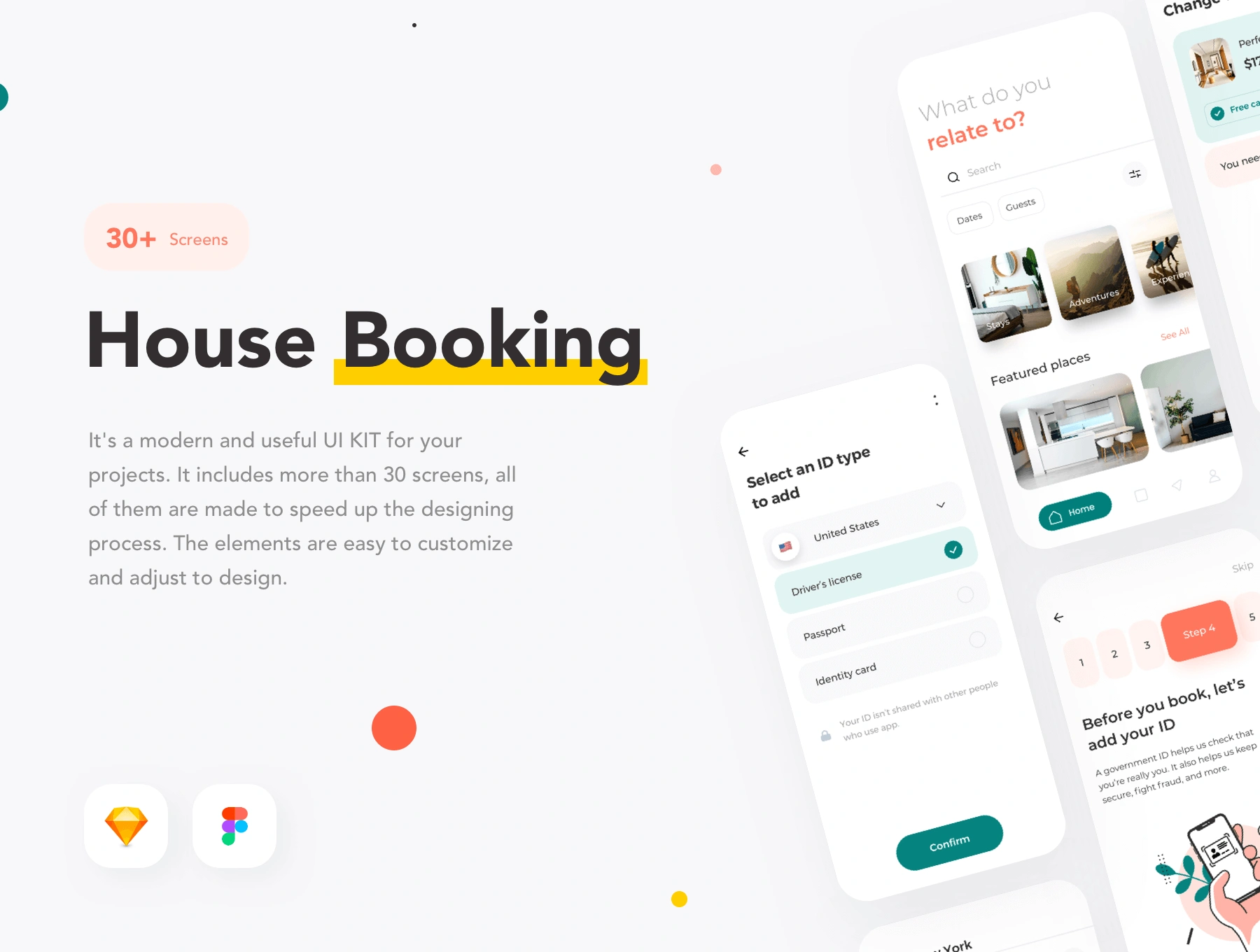 House Booking 旅行度假酒店民宿预订体验APPUI设计元素组件规范图标素材库模版