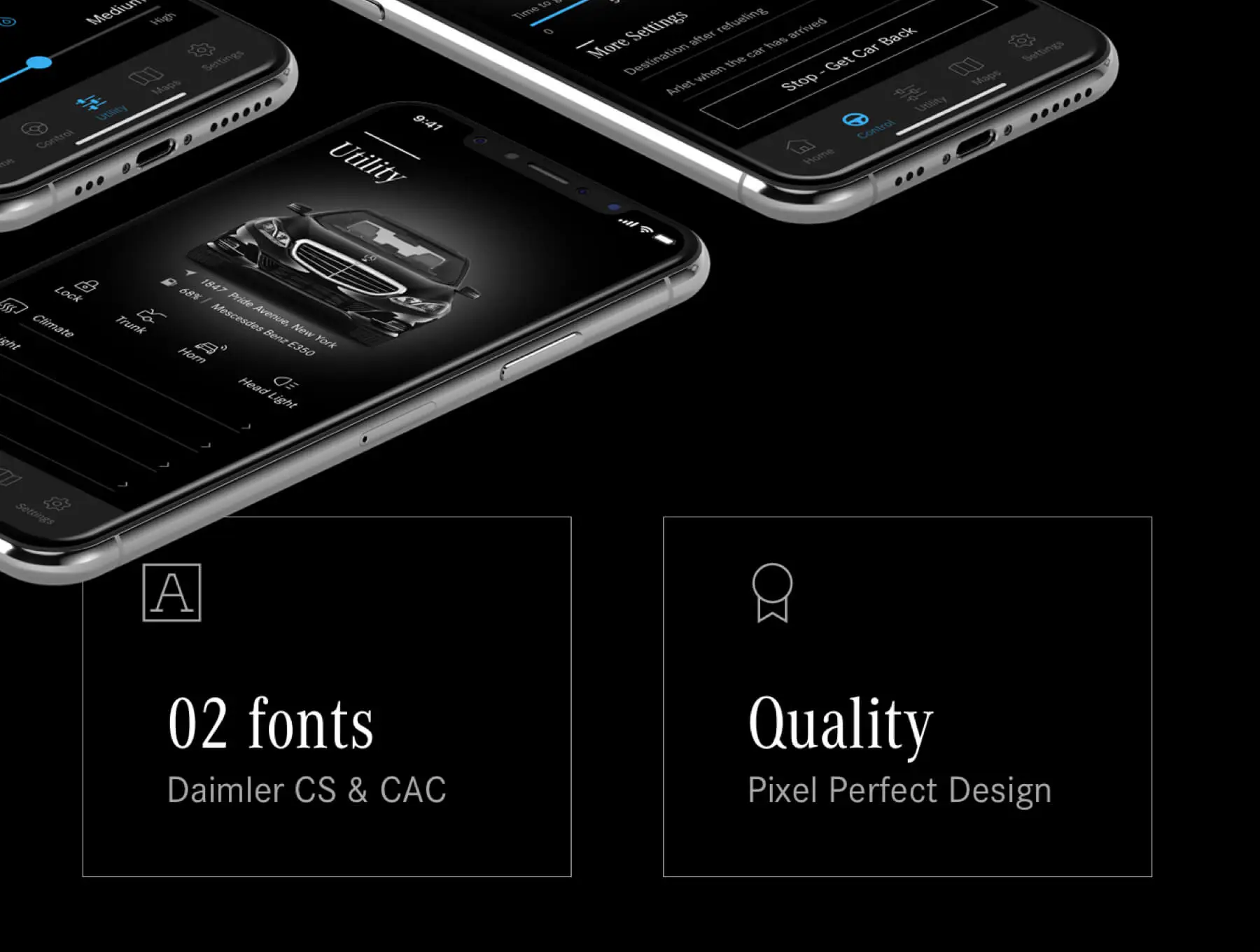 ——Mex Smart Car UI蓝黑智能汽车物联网自动驾驶300多个元素50多个界面APPUI设计元素组件规范图标素材库模版