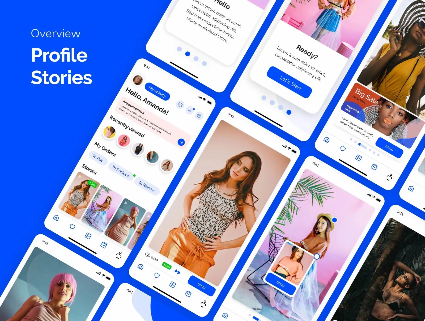 Slada — eCommerce App UI 100+界面电商购物企业创业者开设店铺商店设计元素组件规范图标素材库模版