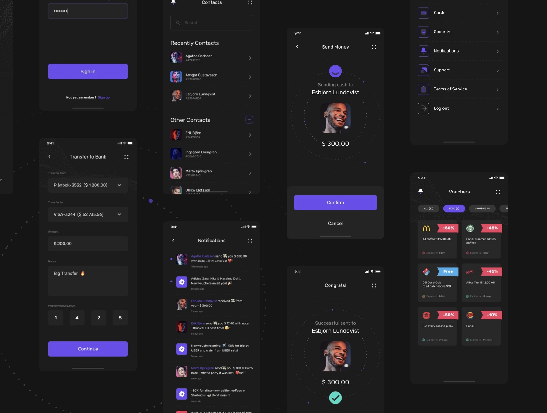 ——Plånbok Wallet iOS UI钱包金融财务投资理财支付APPUI设计元素组件规范图标素材库模版