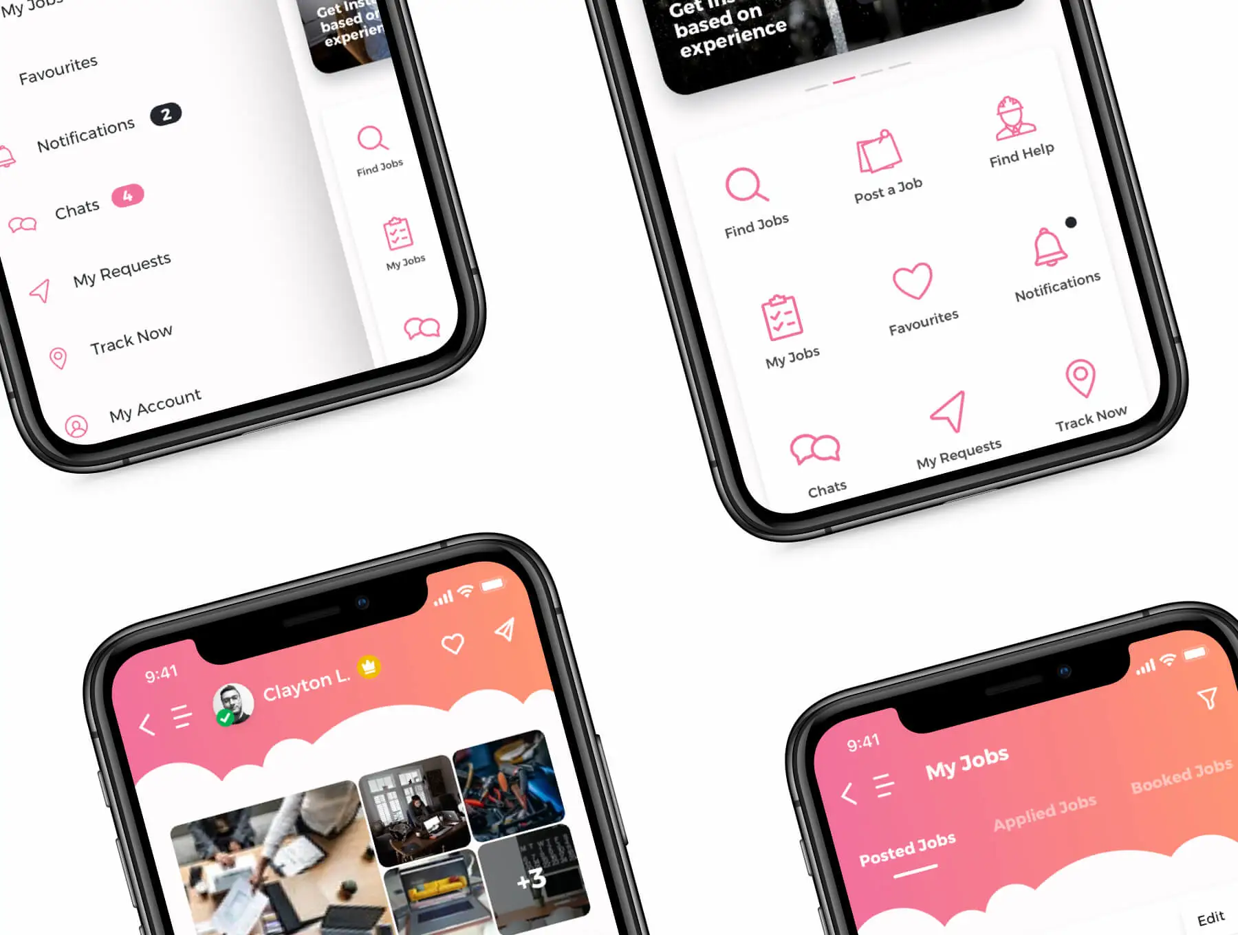 JobInsta UI Kit求职职位工作专业技能服务APPUI设计元素组件规范图标素材库模版