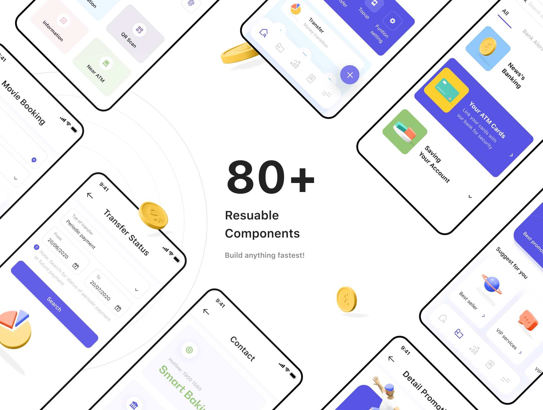 tmrw.bank - Smart Banking UI 智能银行财务管理钱包预算规划99+界面APPUI设计元素组件规范图标素材库模版