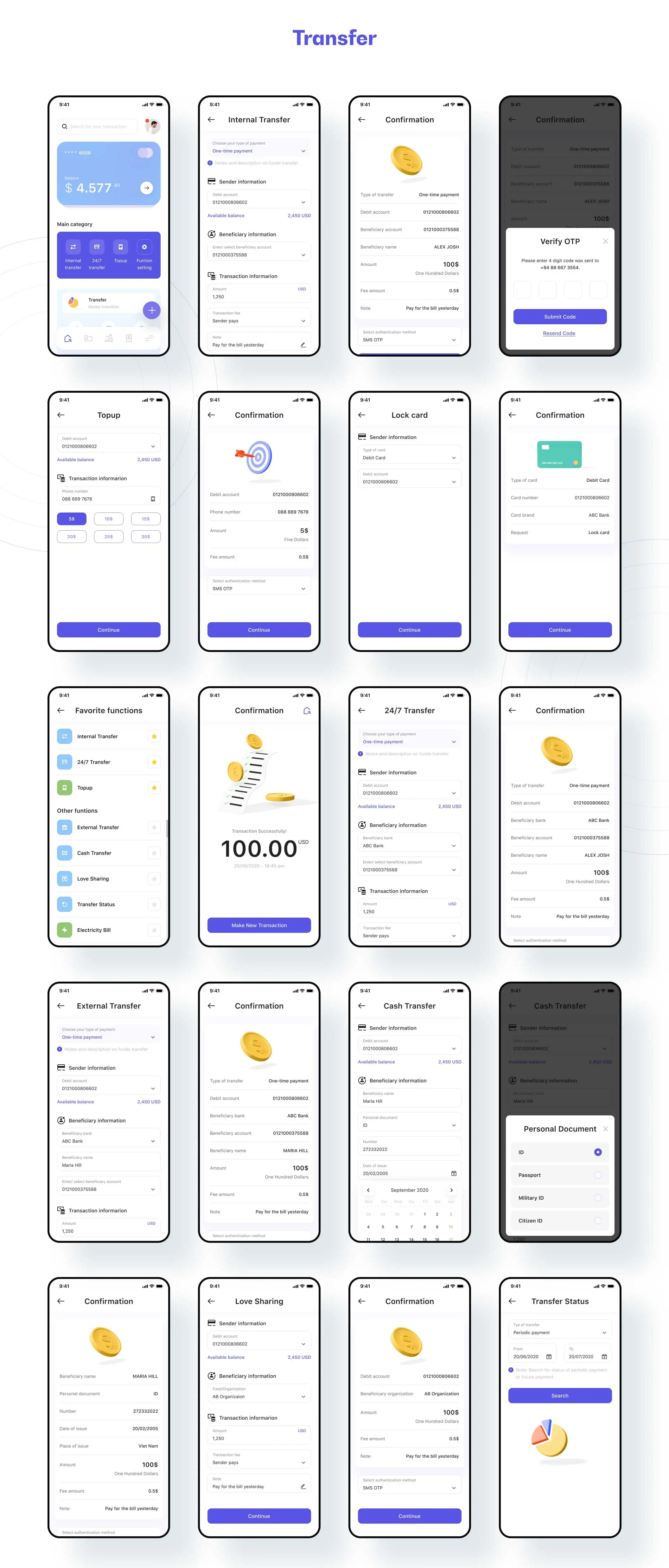 tmrw.bank - Smart Banking UI 智能银行财务管理钱包预算规划99+界面APPUI设计元素组件规范图标素材库模版