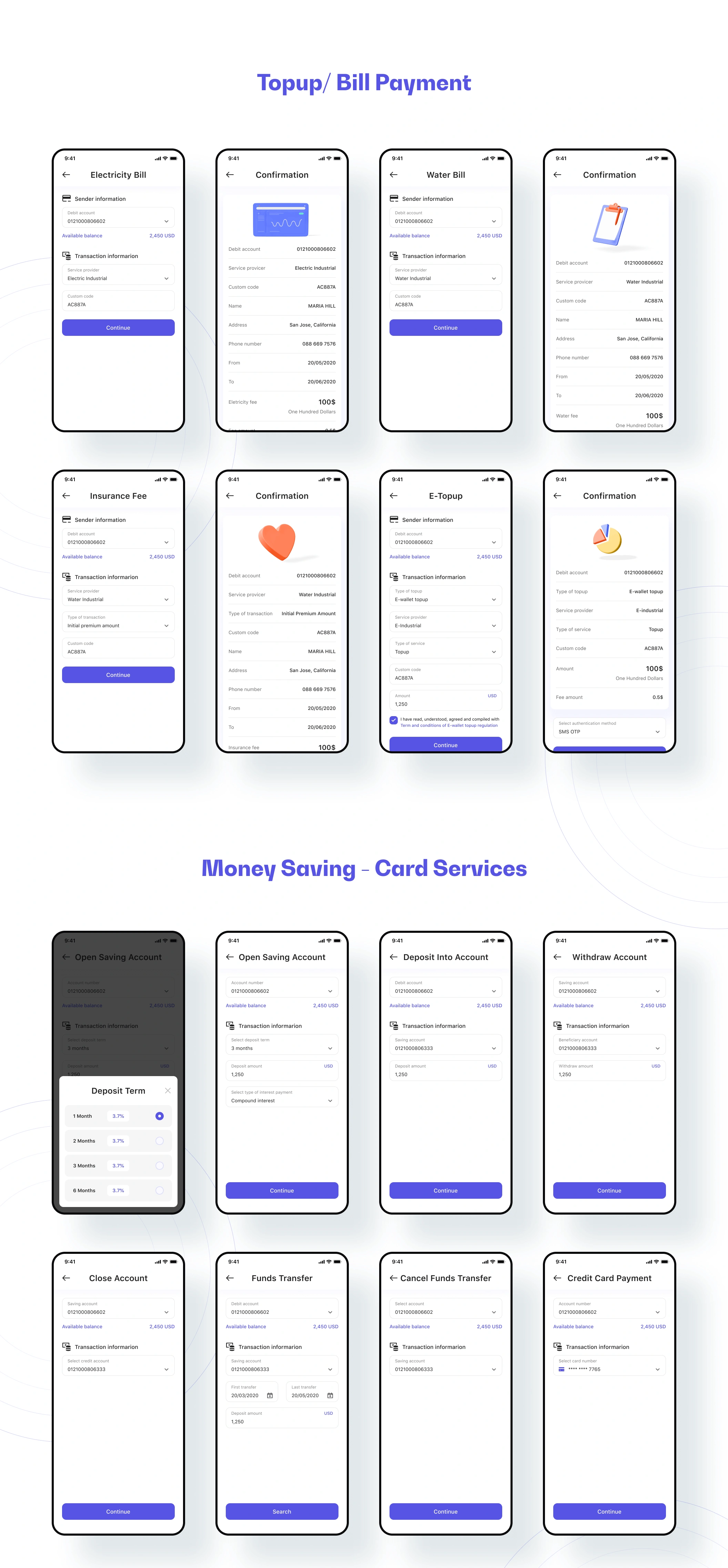 tmrw.bank - Smart Banking UI 智能银行财务管理钱包预算规划99+界面APPUI设计元素组件规范图标素材库模版